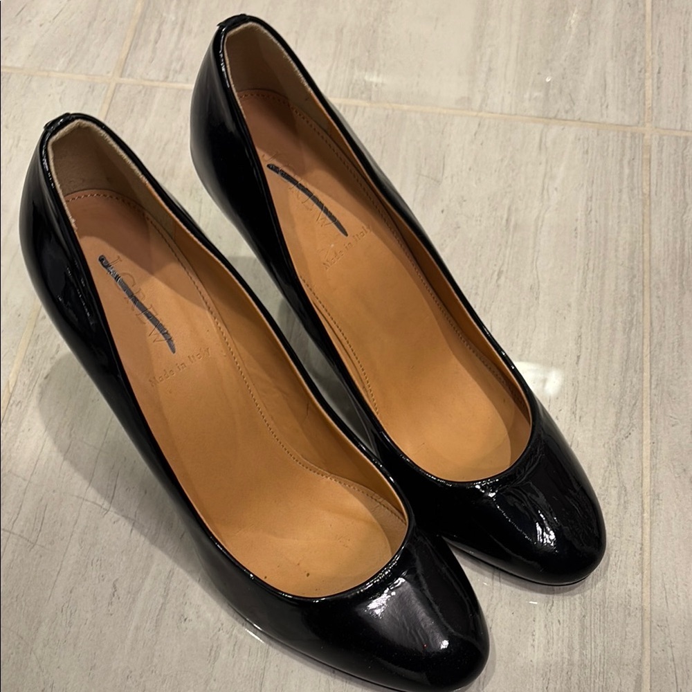 J. Crew Black Patent Leather Ballet Flats